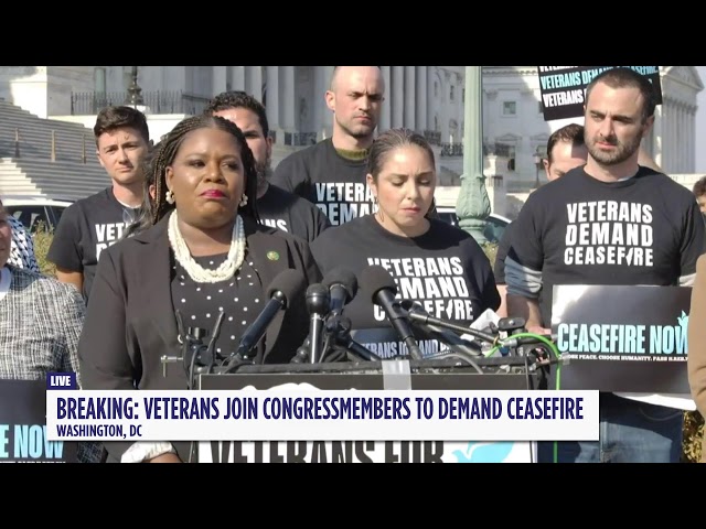 Veterans and Congressmembers Call for a Ceasefire on Capitol Hill