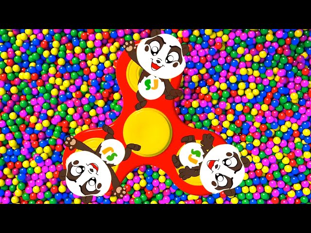 Fidget Spinner Fun | +More Panda Bo Nursery Rhymes & Kids Songs