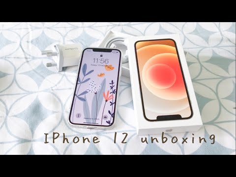  iPhone 12 unboxing and set up + cute iPhone covers + picking pretty wallpapers (ASMR)
