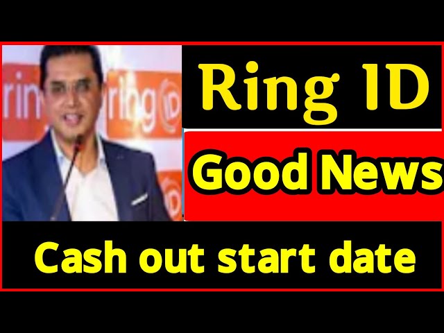 Ring id update Good news today | ring id back cash out start