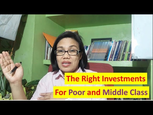 The right investments for poor and middle class
