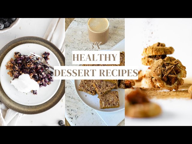 3x Healthy Dessert Recipes | Gluten & Dairy Free , Fall Edition | Sanne Vloet