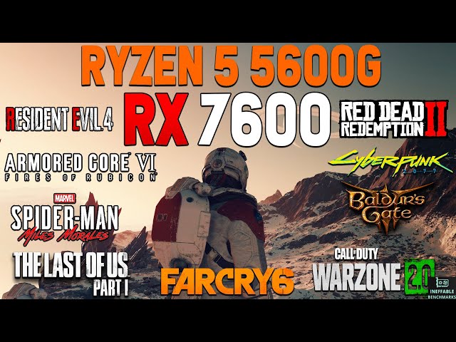 Ryzen 5 5600G + RX 7600 8GB: Gaming Performance Test in 2023