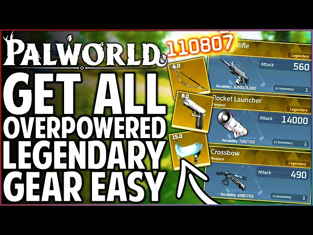 Palworld - How to Get ALL Legendary Weapons & Armour FAST & EASY - Best Gear in Game Guide!