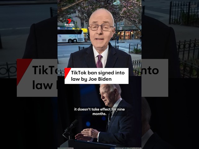 Joe Biden signs TikTok ban into law