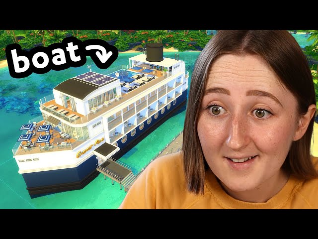 i built a giant cruise ship in the sims