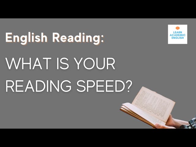 HOW TO BE A BETTER READER! How to Know Your Reading Speed