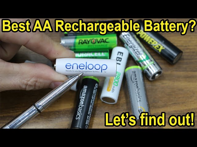Which AA Rechargeable Battery is Best after 1 Year?  Let's find out! Eneloop, Duracell, Amazon, EBL