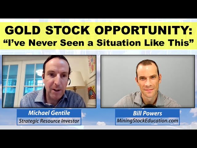 Gold Stock Opportunity Magnitude: “I’ve Never Seen a Situation Like This” says Pro Michael Gentile