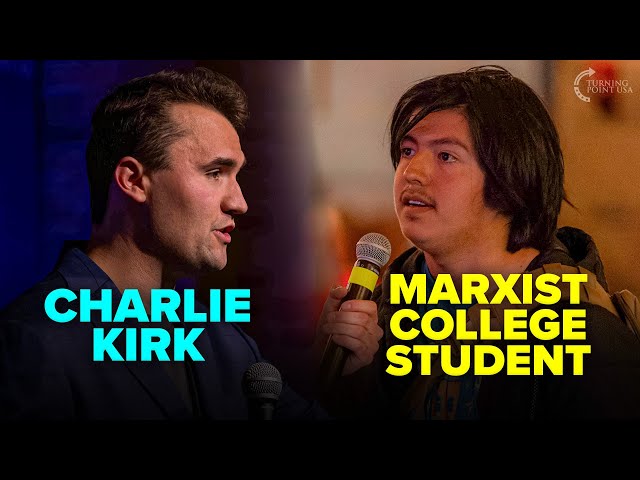 Charlie Kirk Can't BELIEVE What He Hears from Cocky, MARXIST College Student 👀