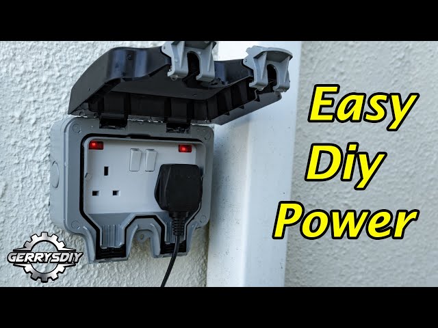 Really easy! Install an outside power outlet