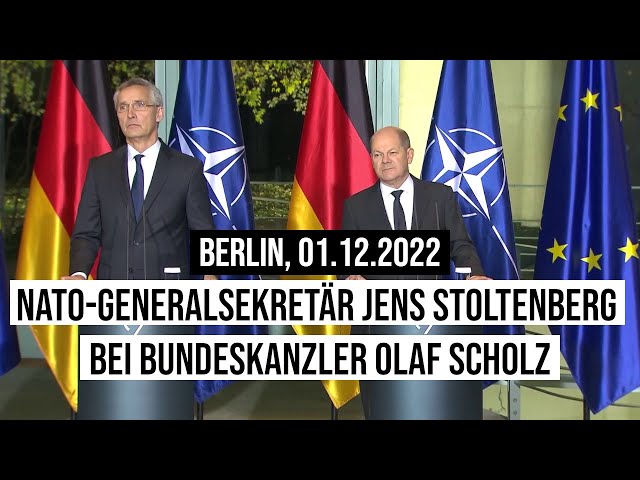 01.12.2022 Berlin Ukraine-Gespräch NATO-Generalsekretär Jens Stoltenberg & Bundeskanzler Olaf Scholz