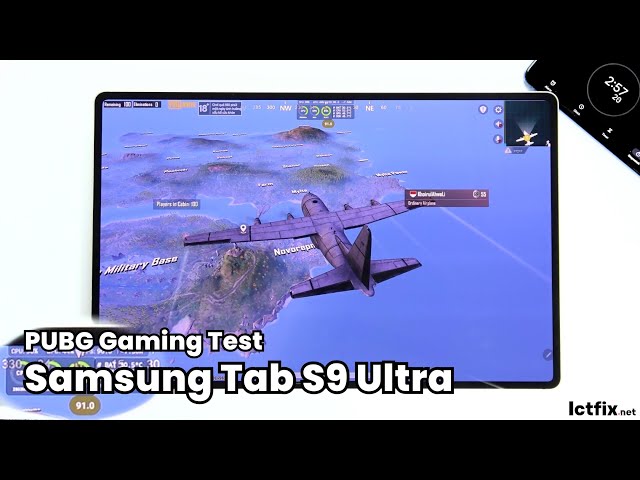 Samsung Galaxy Tab S9 Ultra PUBG Gaming test 2024 | Snapdragon 8 Gen 2, 120Hz Display