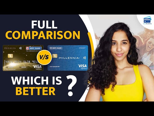 HDFC Regalia vs HDFC Millennia credit cards | Detailed comparison