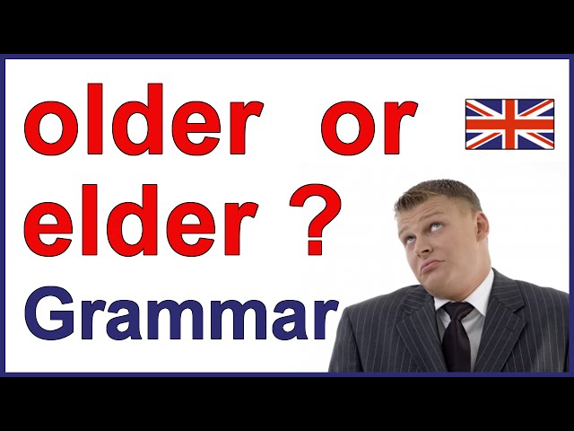OLDER vs ELDER | English lesson