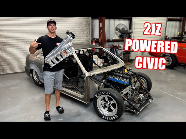 New BILLET Parts For Our "Promod" 2JZ Civic Build!