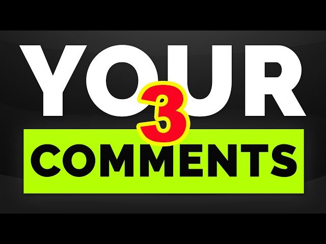 YOUR COMMENTS #3 (August-September)