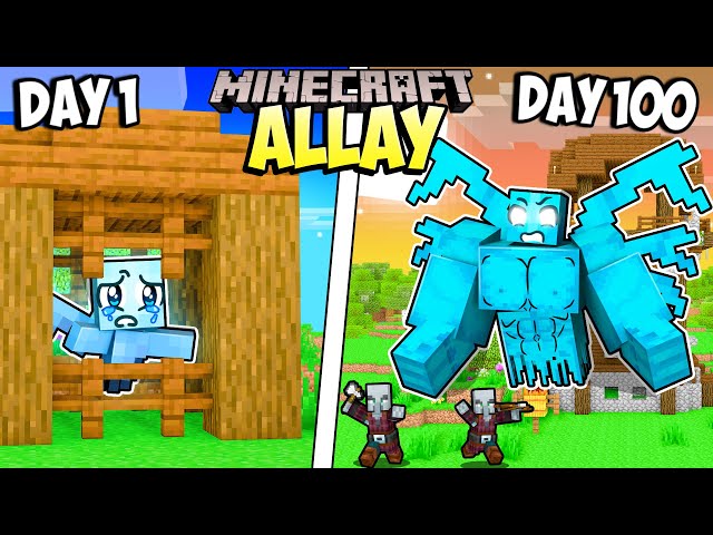 I Survived 100 Days as an ALLAY in Minecraft