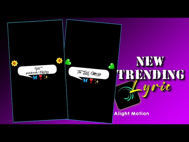 New Instagram Viral Emoji Lyrics Animation Video || Alight Motion Video Editing Tutorial ||