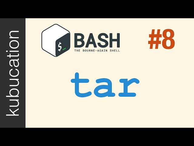 Taking the mystery out of the "tar" command: Create, extract and compress archives easily | Bash #8