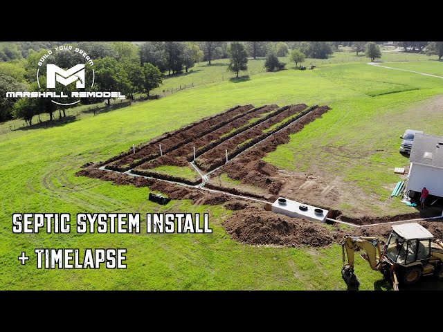 Septic System Install with Mobile Home Hookup