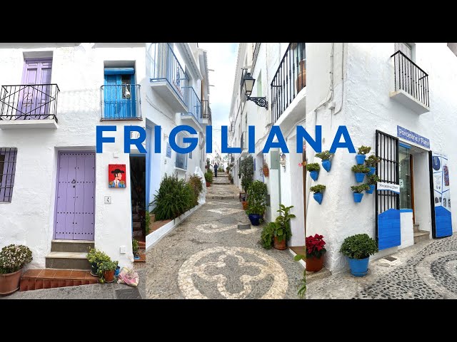 [4K]🇪🇸Andalucia, Spain: Beautiful White Village of Frigiliana Feb. 2022.