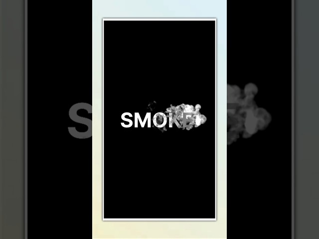 Smoke text effect in VN Video Editor #shorts