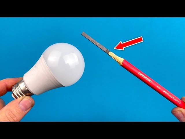 Don't throw! Fix Your Broken Led Bulbs With Only Pencil