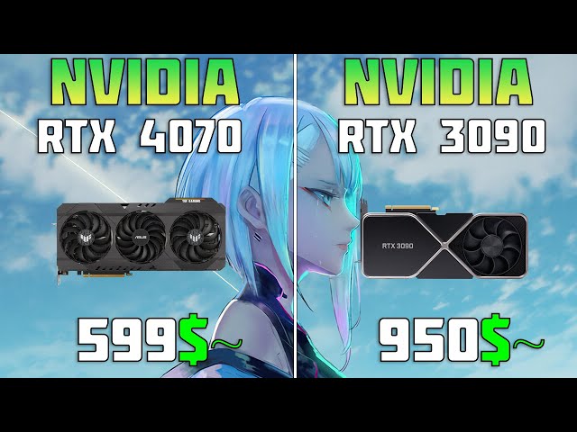 RTX 4070 vs RTX 3090 - 10  Games Test