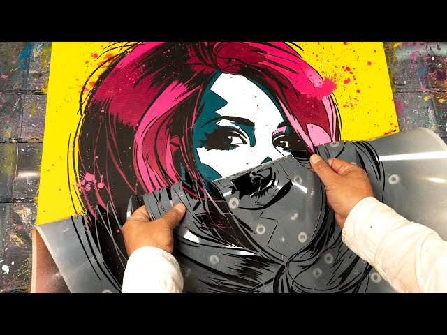 Create Your Pop Art Portrait: An Exciting Painting Demonstration | Neon Dusk