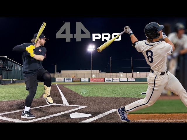Hitting with the 44 PRO Project Power (the Drew Burress mystery bat) | BBCOR Baseball Bat Review