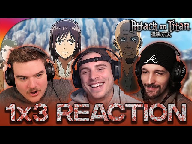 Attack On Titan 1x3 Reaction!! "A Dim Light Amid Despair: Humanity's Comeback (Part 1)"