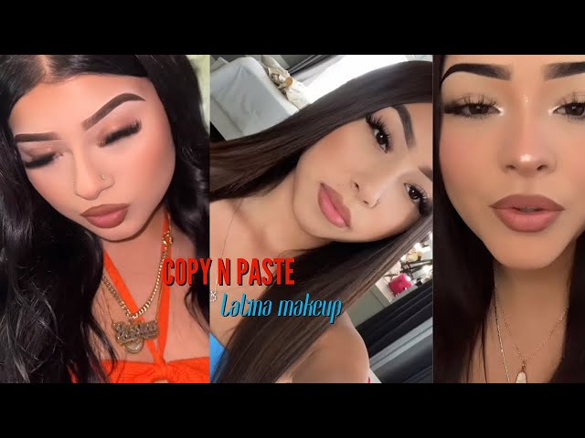 Copy and paste Latina makeup| TikTok compilation| #makeup #latinamakeup #tiktok #tutorial