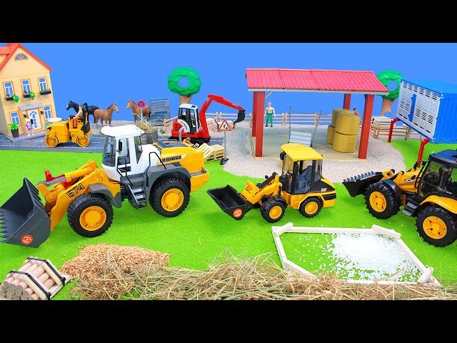 Baustellenfahrzeuge, Betonmischer, Lastwagen & Bruder Bagger | Traktoren & Spielzeug für Kinder