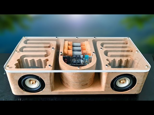 DIY Wooden MDF Subwoofer Bluetooth Speaker