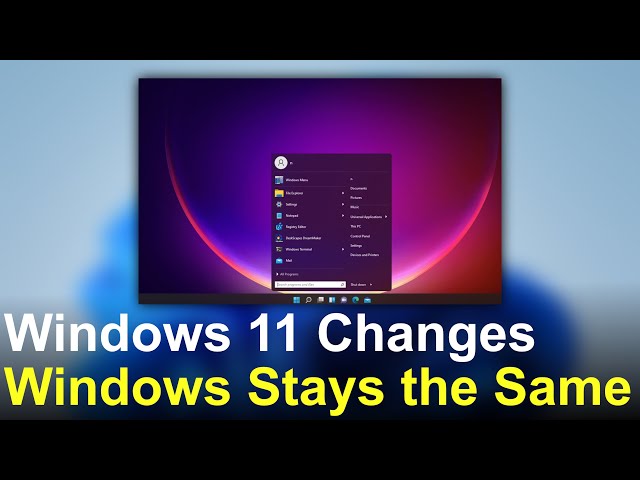 Windows Changes, Windows Stays the Same