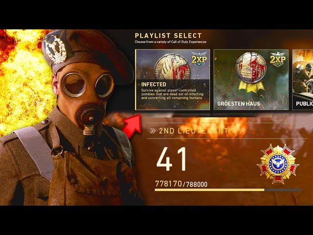 The Last Day of COD WW2 Attack of the Undead Week 1! // Master Prestige Grind COD WW2