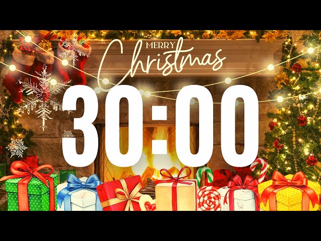 30 Minute Timer  Christmas Songs 🎄