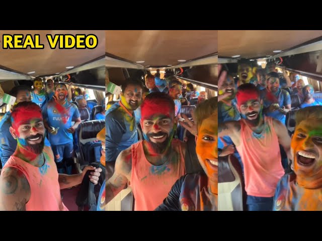 Virat Kohli, Shubman Gill, Rohit Sharma, Surya Kumar Yadav Holi Celebration Video, Viral, 4th test