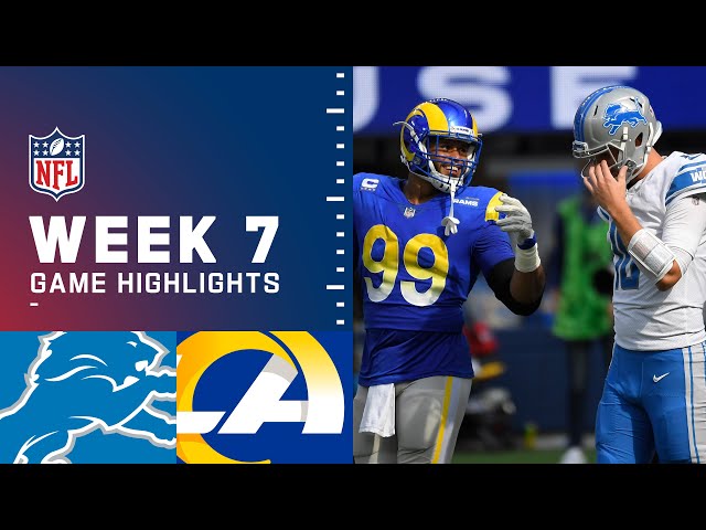 Lions vs. Rams Week 7 Highlights | NFL 2021