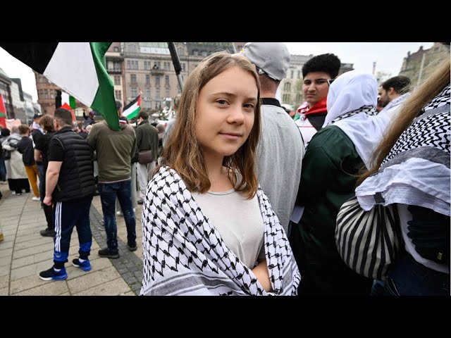 Greta Thunberg attends anti-Israel protest in Sweden