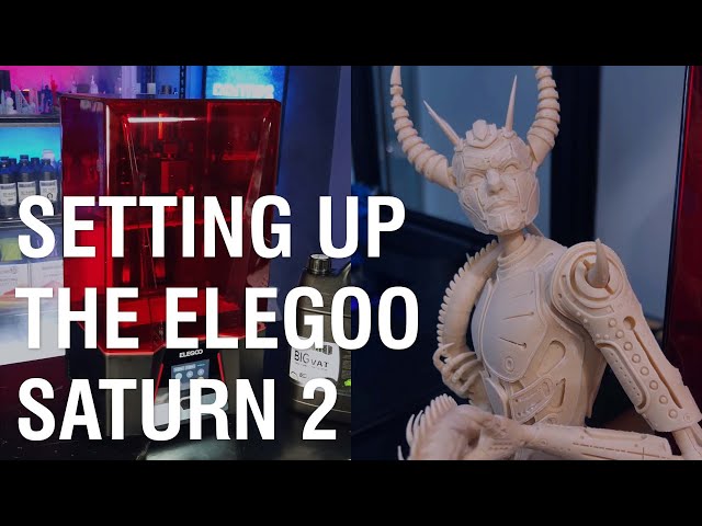 Unboxing & setting up the Elegoo Saturn 2 8K | Chitubox slicing & 3D Printing with Monocure 3D Resin