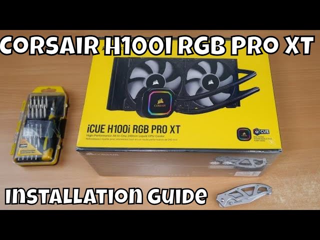 Corsair H100i RGB Pro XT AIO unboxing and installation (with Corsair QL120 RGB fans too)