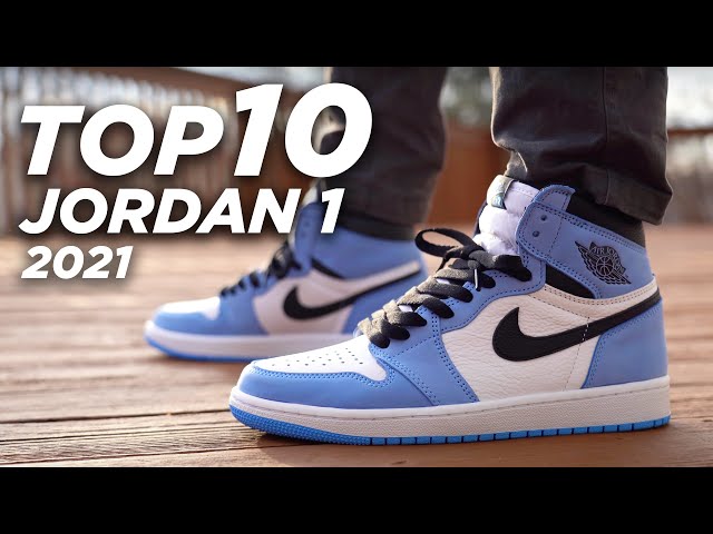 Top 10 AIR JORDAN 1 Sneaker Releases of 2021