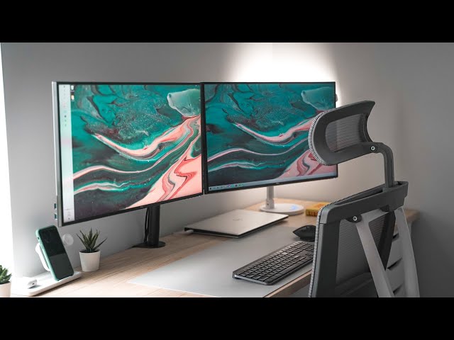 Ultimate Dual Monitor Desk Setup 2020 - Dell XPS!