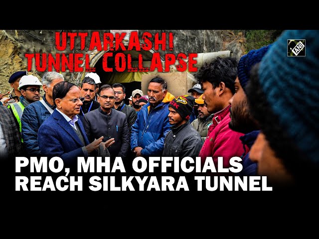 PMO and MHA officials reach Uttarkashi’s Silkyara tunnel to take stock of ongoing rescue ops
