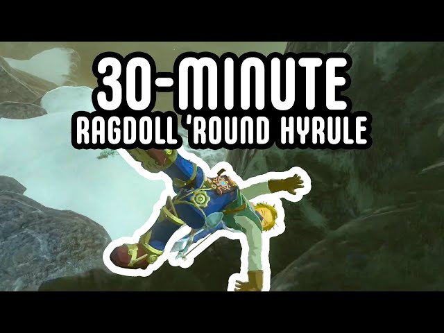 30 Minutes of Link Ragdolling Around Hyrule