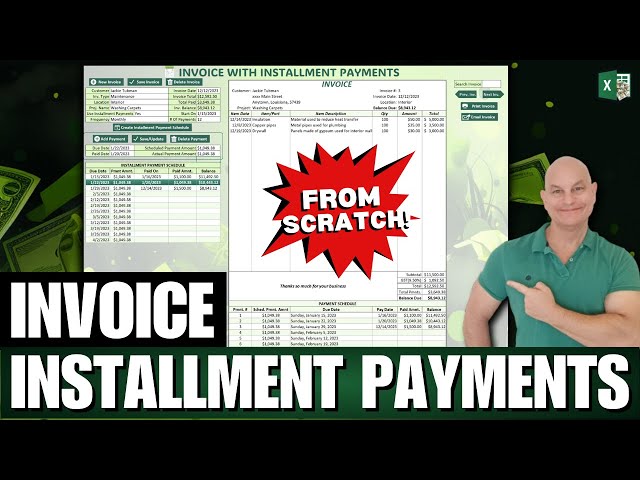 Mastering Excel: Create Installment Payment Invoices + FREE TEMPLATE