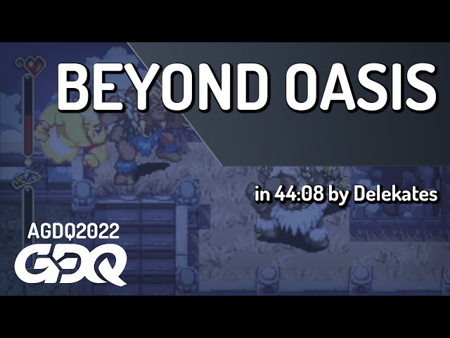 Beyond Oasis by Delekates in 44:08 - AGDQ 2022 Online