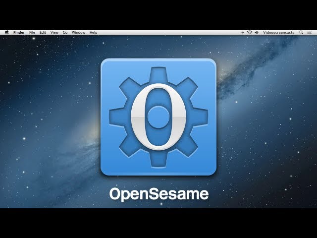 OpenSesame experiment builder (screencast v0.27.2)